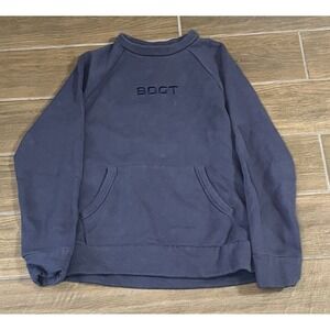 Bearded Goat BDGT Men's Sweatshirt Size S Navy Long Sleeve Kangaroo Pocket